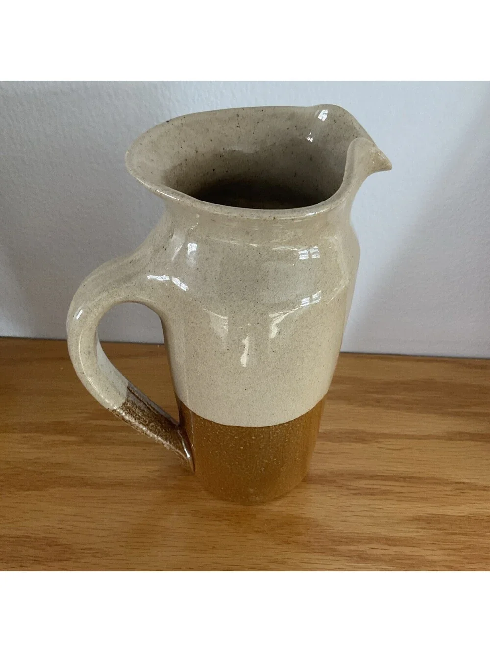 Monroe Salt Works Pitcher Fruits Harvest Motif 7 3/4